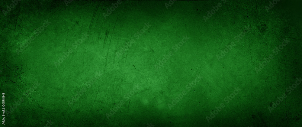 Naklejka premium Green concrete wall