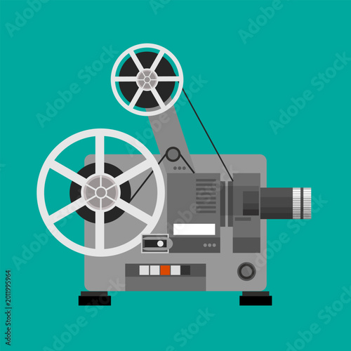 Obraz na plátne Cinema projector, film projection apparatus for cinemas