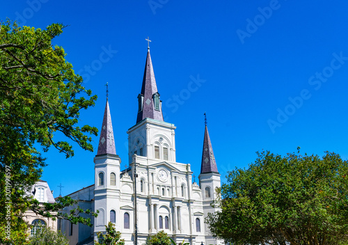St Louis Cathedral in Jackson Square New Orleans	
