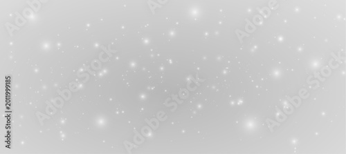Photos Magical silver stardust and sparkling glitter confetti on transparent background, luxury light effect with warm bokeh and glowing rays, elegant celebration illustration vector and png