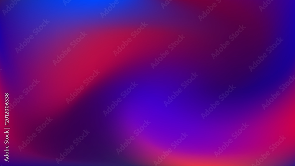 Fototapeta premium Abstract dynamic purple liquid neon wave, blurred soft colorful gradient background. Gradient mesh. Modern template for design concepts, wallpapers, presentations, posters, prints and web. Vector.
