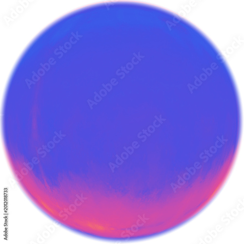 blue glass sphere