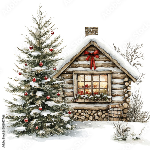 Frosted Window, high quality watercolor, isolated on a white background, vibrant details.