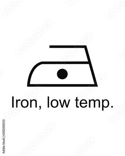 Photos Iron, low temp vector symbol SVG