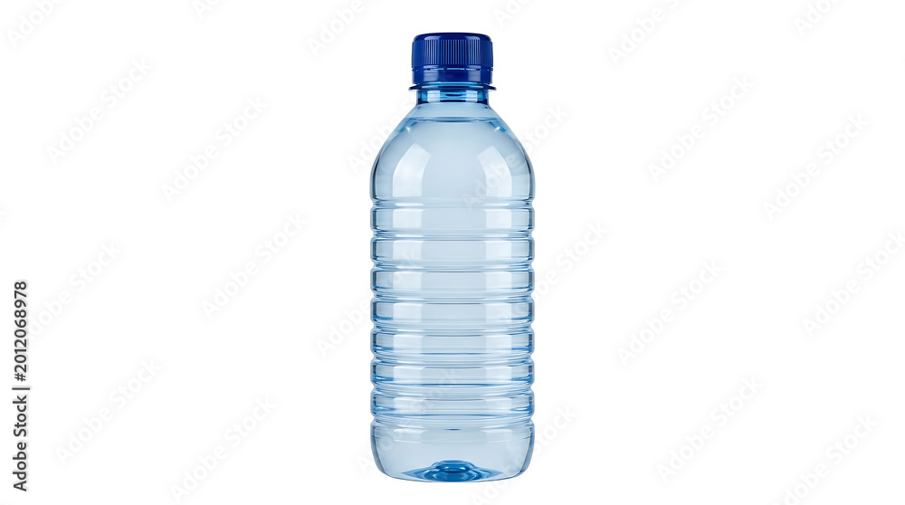 Naklejka premium Empty clear plastic water bottle