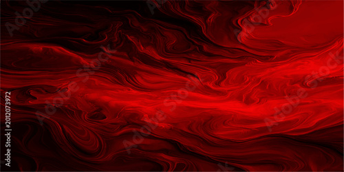 Foto A dramatic abstract art featuring swirling red and dark, representing passion, energy and emotion