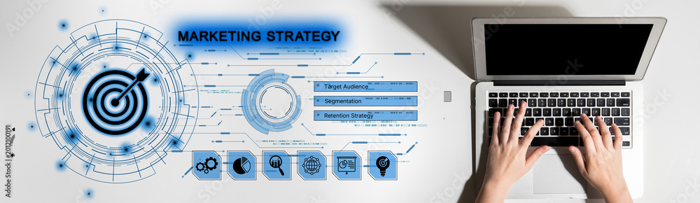 Fototapeta premium Target audience analysis enhances marketing with segmentation, smart profiling, and personalized strategies for improved audience targeting and campaign efficiency. Latch