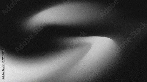 Schilderij op canvas Soft gray color with dark gradation and beautiful curved pattern gives a retro impression but remains minimalist, for barner wallpaper designs and others