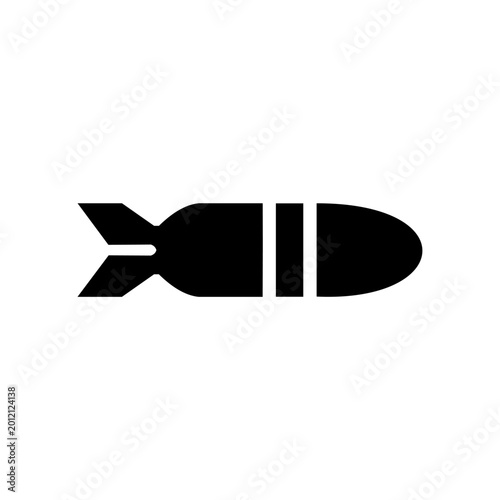 Foto bomb icon with black and white color on white background