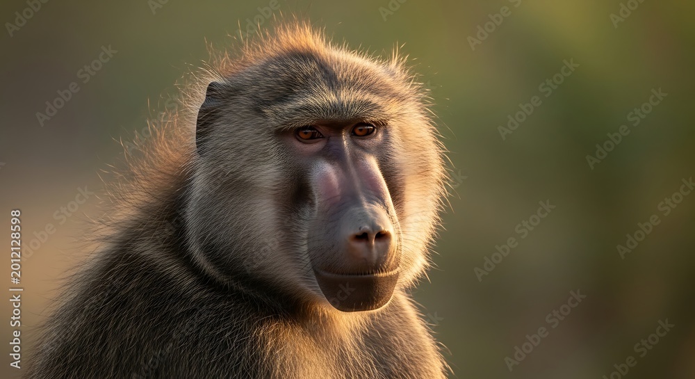 Fototapeta premium Close-up of a monkey face.