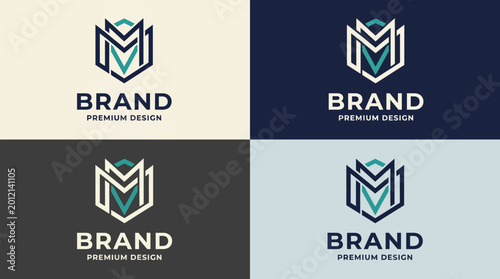 Photos Showcasing a series of modern brand logos across different backgrounds, emphasizing design versatility and creative branding approaches in today's market