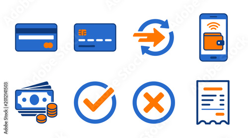 Financial Symbols Collection: A set of financial symbols, credit cards, arrows, and mobile payment elements. Free Download Financial Symbols Collection: A set of financial symbols, credit cards, arrows, and mobile payment elements. - GFXLoad