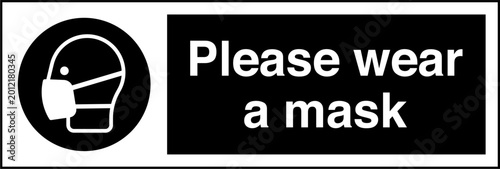 Foto Safety Sign Notice Please Wea...