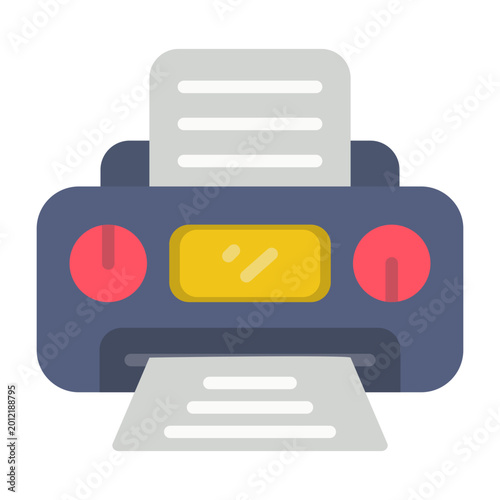 Fotografie Printer Vector Icon