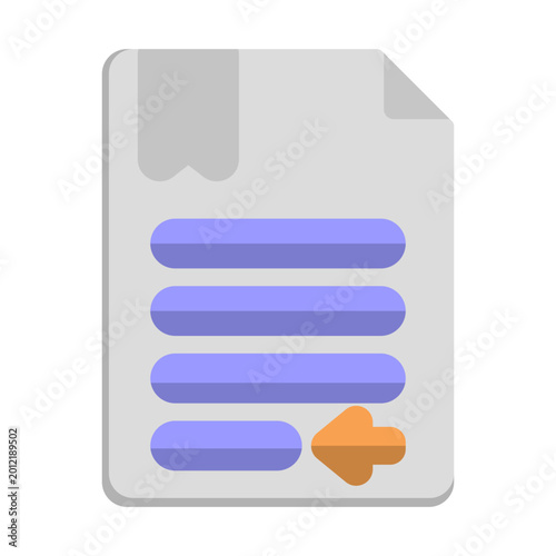 Obraz na plátně Left Justification Vector Icon