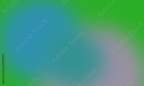 Abstract gradient background, with soft blended, green blue and, purple hues