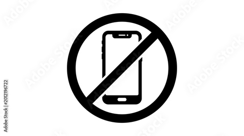 No Cell Phone Allowed Sign Symbol.