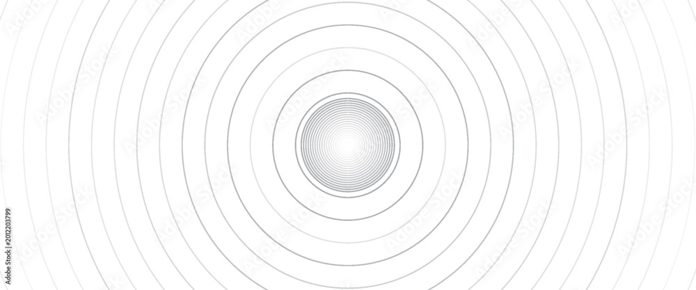 Obraz premium White abstract minimalist background with circle lines and dot pattern