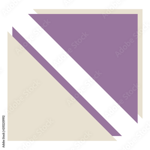 Free Download Purple and beige corner decoration element - GFXLoad
