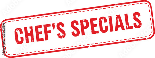 Εκτύπωση καμβά Chef's specials text stamp graphic with specials restaurant promotion important