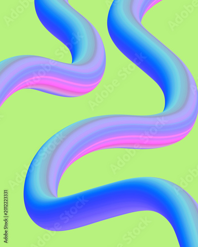 abstract blue neon with purple and pink gradation wavy lines background with smooth fluid gradient shapes. for wallpaper and background