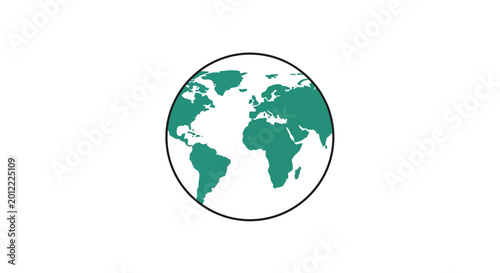 Fotografía Green World Earth Globe Planet.