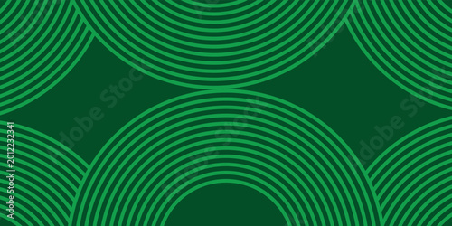 Green farm banner, organic abstract background with fields. Wavy green stripes, natural organic products. Ecological background. vector.