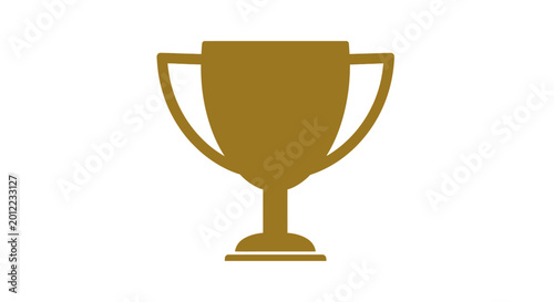 Tableau sur toile Golden Trophy Cup Award Symbol.