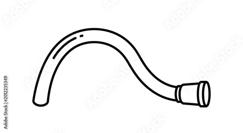 Foto Flexible Tube Pipe Connector Fitting.