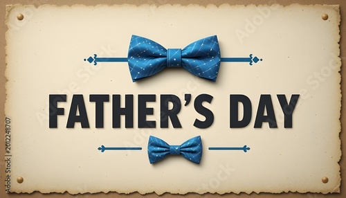 Happy Father’s Day greeting card in calligraphy style. Vector illustration