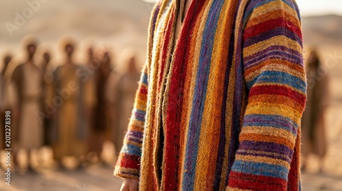 A colorful coat of many colors from the story of Joseph.