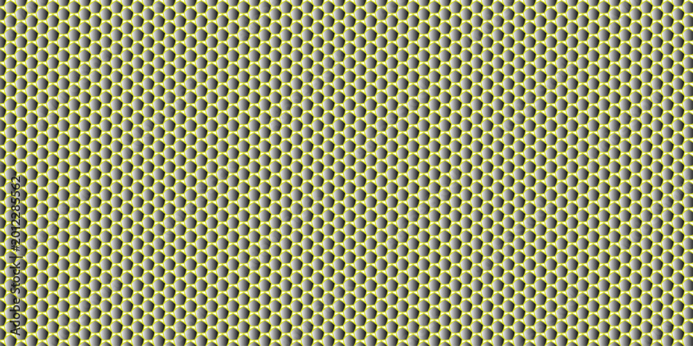 Obraz premium Honeycomb pattern with yellow and gray cells repeating geometric texture abstract background high quality professional detailed modern elegant stylish clean crisp vibrant