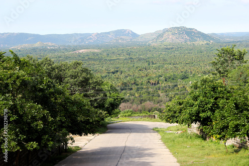 Canvas Print The vibrant natural sector of Telangana in India