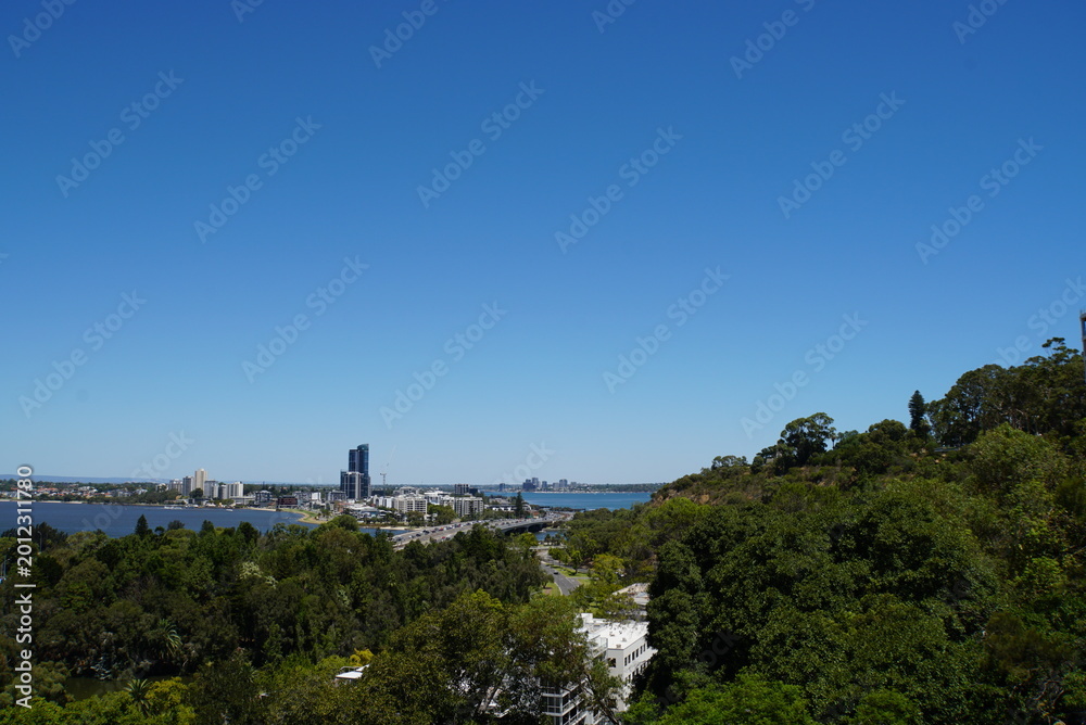Obraz premium Perth view from Jacob's Ladder - Capital of Western Australia 