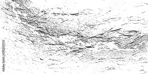 Bild auf Leinwand Black and white grunge texture with chips scuffs cracks and dust old vintage monochrome vector pattern