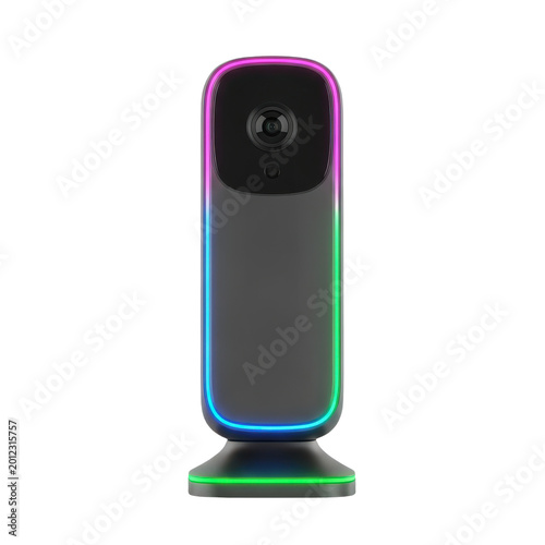 Modern smart home security camera with led lighting.