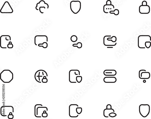 set of icons