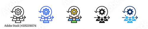 Agile Culture Icon Collection With Multiple Styles