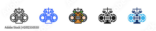 Tablou pe pânză Dispute Resolution Icon Collection With Multiple Styles