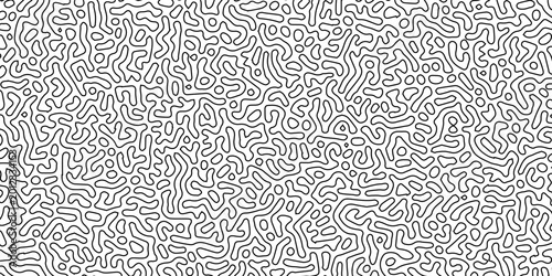 Canvastavla Abstract background with flowing organic lines and chaotic patterns