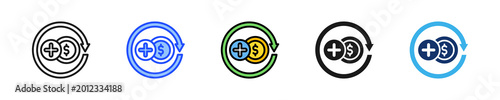 Profit Loop Icon Collection With Multiple Styles