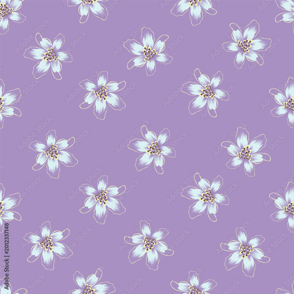 Fototapeta premium Seamless Floral pattern vector illustration