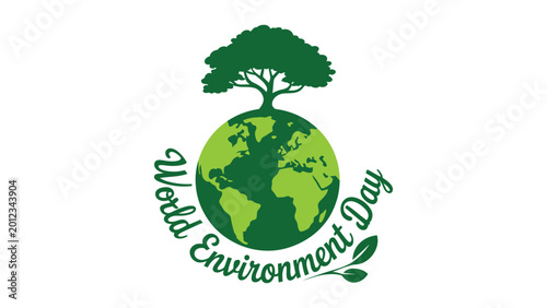 Fotografija World Environment Day Green Earth And Tree Illustration Eco Friendly Nature Cons