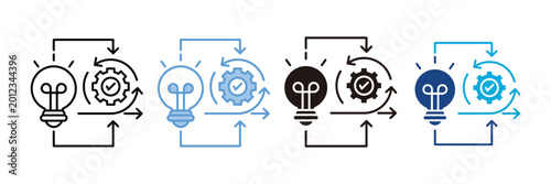 Konstfotografi Practice  Icon Set Multiple Style Collection