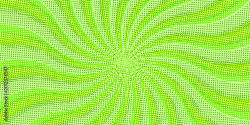 Obraz na płótnie Cute and pop background illustration of concentrated lines with twinkling (yello
