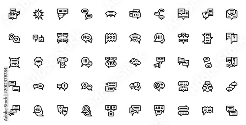Φωτογραφία Speech bubble icon set