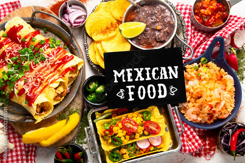 Fotografie Mexican cuisine concept