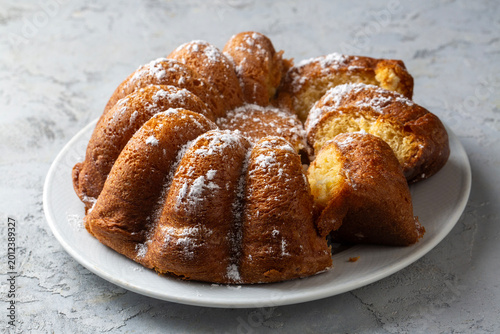 Freshly Baked Bundt Cake wi...