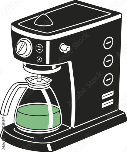 coffee machine vector illustration