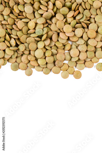 Top View of Raw Green Lenti...